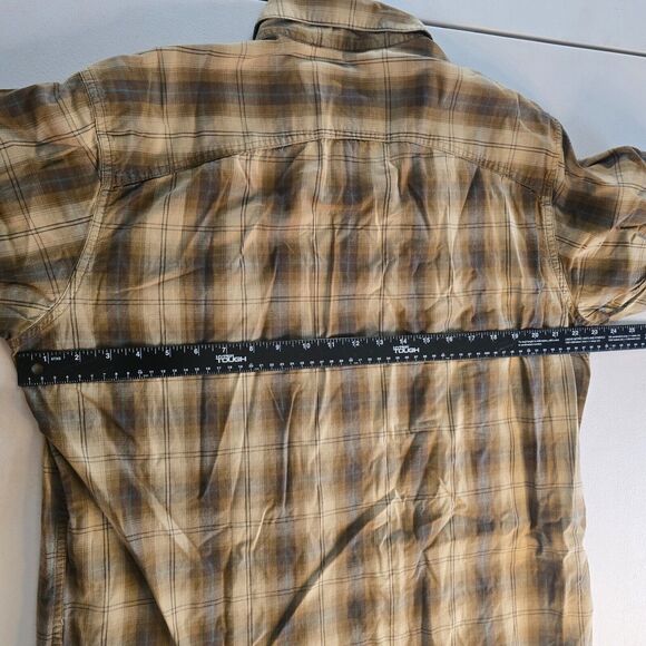 Orvis Trout Bum Shirt Men's Large Brown Plaid Button Down Long Sleeve - Picture 11 of 16
